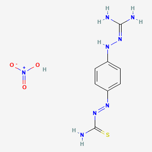 (Z)-2-((Z)-4-(2-carbamimidoylhydrazono)cyclohexa-2,5-dien-1-ylidene)hydrazinecarbothioamide nitrate