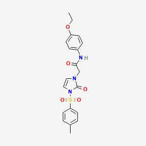 molecular formula C20H21N3O5S B2636524 N-(4-ethoxyphenyl)-2-[3-(4-methylbenzenesulfonyl)-2-oxo-2,3-dihydro-1H-imidazol-1-yl]acetamide CAS No. 932352-27-7