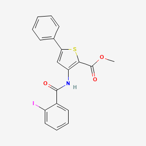 Methyl 3-(2-iodobenzamido)-5-phenylthiophene-2-carboxylate