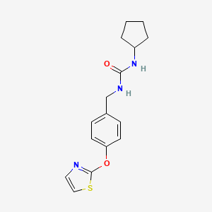1-Cyclopentyl-3-(4-(thiazol-2-yloxy)benzyl)urea