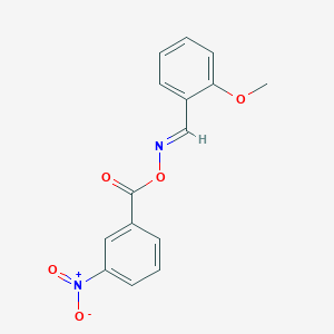 (E)-[(2-methoxyphenyl)methylidene]amino 3-nitrobenzoate