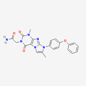 2-(1,7-dimethyl-2,4-dioxo-8-(4-phenoxyphenyl)-1H-imidazo[2,1-f]purin-3(2H,4H,8H)-yl)acetamide