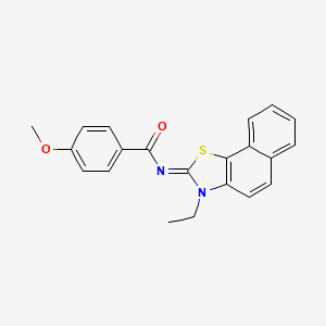 (E)-N-(3-ethylnaphtho[2,1-d]thiazol-2(3H)-ylidene)-4-methoxybenzamide