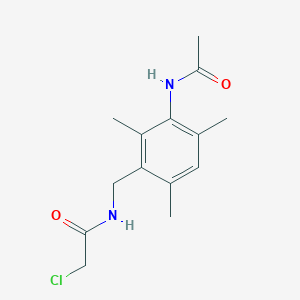N-[3-(acetylamino)-2,4,6-trimethylbenzyl]-2-chloroacetamide