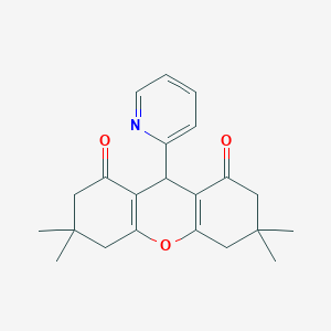 3,3,6,6-Tetramethyl-9-(2-pyridyl)-3,4,5,6,7,9-hexahydro-1H-xanthene-1,8(2H)-dione