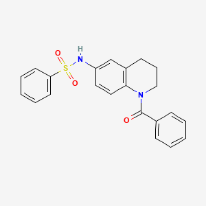 N-(1-benzoyl-1,2,3,4-tetrahydroquinolin-6-yl)benzenesulfonamide
