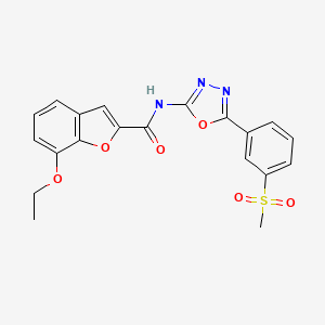 7-ethoxy-N-(5-(3-(methylsulfonyl)phenyl)-1,3,4-oxadiazol-2-yl)benzofuran-2-carboxamide