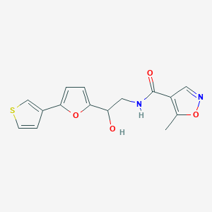 N-(2-hydroxy-2-(5-(thiophen-3-yl)furan-2-yl)ethyl)-5-methylisoxazole-4-carboxamide