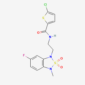 5-chloro-N-(2-(6-fluoro-3-methyl-2,2-dioxidobenzo[c][1,2,5]thiadiazol-1(3H)-yl)ethyl)thiophene-2-carboxamide