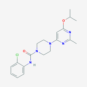 molecular formula C19H24ClN5O2 B2636574 N-(2-chlorophenyl)-4-(6-isopropoxy-2-methylpyrimidin-4-yl)piperazine-1-carboxamide CAS No. 946232-05-9