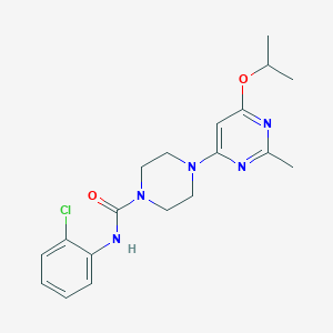 N-(2-chlorophenyl)-4-(6-isopropoxy-2-methylpyrimidin-4-yl)piperazine-1-carboxamide