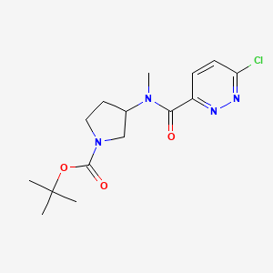 Tert-butyl 3-[(6-chloropyridazine-3-carbonyl)-methylamino]pyrrolidine-1-carboxylate
