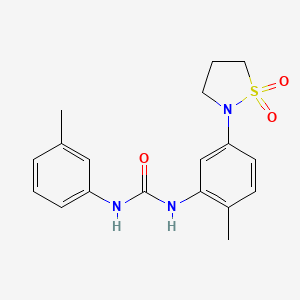 1-(5-(1,1-Dioxidoisothiazolidin-2-yl)-2-methylphenyl)-3-(m-tolyl)urea
