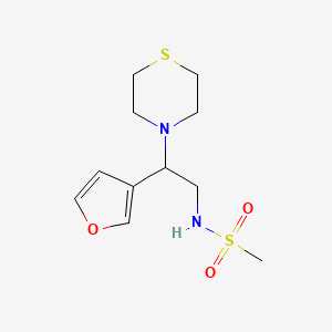 N-(2-(furan-3-yl)-2-thiomorpholinoethyl)methanesulfonamide