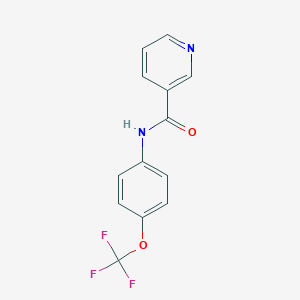 molecular formula C13H9F3N2O2 B263659 N-[4-(trifluoromethoxy)phenyl]nicotinamide 