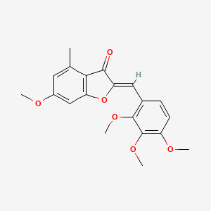 molecular formula C20H20O6 B2636591 (Z)-6-methoxy-4-methyl-2-(2,3,4-trimethoxybenzylidene)benzofuran-3(2H)-one CAS No. 904502-23-4