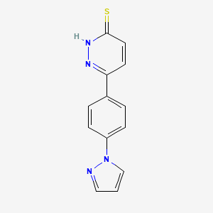 6-(4-(1H-pyrazol-1-yl)phenyl)pyridazine-3-thiol