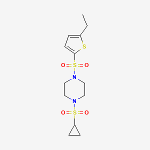 1-(Cyclopropylsulfonyl)-4-((5-ethylthiophen-2-yl)sulfonyl)piperazine