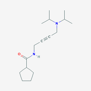N-{4-[bis(propan-2-yl)amino]but-2-yn-1-yl}cyclopentanecarboxamide