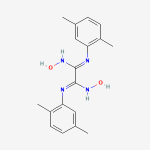 molecular formula C18H22N4O2 B2636639 1-N',2-N'-Bis(2,5-dimethylphenyl)-1-N,2-N-dihydroxyethanediimidamide CAS No. 339217-35-5