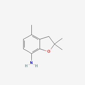 molecular formula C11H15NO B2636644 2,2,7-Trimethyl-3-oxaindane-4-ylamine CAS No. 756431-31-9