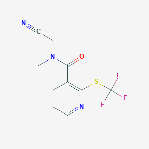 N-(cyanomethyl)-N-methyl-2-[(trifluoromethyl)sulfanyl]pyridine-3-carboxamide
