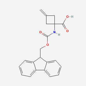 1-((((9H-Fluoren-9-yl)methoxy)carbonyl)amino)-3-methylenecyclobutanecarboxylic acid