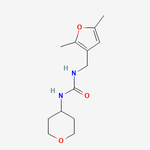 1-((2,5-dimethylfuran-3-yl)methyl)-3-(tetrahydro-2H-pyran-4-yl)urea