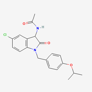 N-(5-chloro-1-{[4-(methylethoxy)phenyl]methyl}-2-oxoindolin-3-yl)acetamide