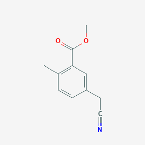 molecular formula C11H11NO2 B2636691 Methyl 5-(cyanomethyl)-2-methylbenzoate CAS No. 2060030-00-2