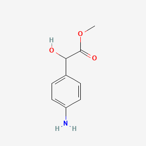 molecular formula C9H11NO3 B2636693 methyl 2-(4-aminophenyl)-2-hydroxyacetate CAS No. 182918-73-6