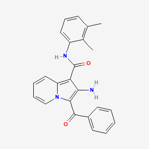 molecular formula C24H21N3O2 B2636694 2-amino-3-benzoyl-N-(2,3-dimethylphenyl)indolizine-1-carboxamide CAS No. 898453-06-0