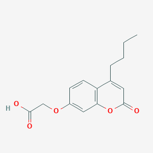 molecular formula C15H16O5 B2636699 [(4-butyl-2-oxo-2H-chromen-7-yl)oxy]acetic acid CAS No. 438027-96-4