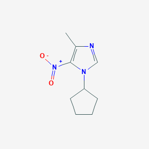 molecular formula C9H13N3O2 B2636705 1-cyclopentyl-4-methyl-5-nitro-1H-imidazole CAS No. 1856093-65-6