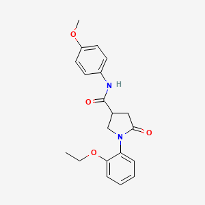 molecular formula C20H22N2O4 B2636708 1-(2-ethoxyphenyl)-N-(4-methoxyphenyl)-5-oxopyrrolidine-3-carboxamide CAS No. 873569-82-5