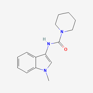 molecular formula C15H19N3O B2636711 N-(1-methyl-1H-indol-3-yl)piperidine-1-carboxamide CAS No. 922983-04-8