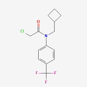 2-Chloro-N-(cyclobutylmethyl)-N-[4-(trifluoromethyl)phenyl]acetamide