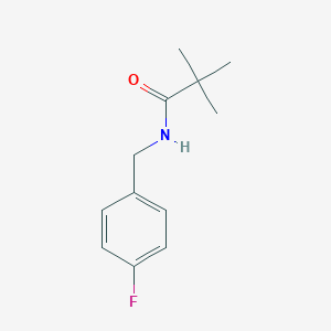 molecular formula C12H16FNO B263672 N-(4-FLUORO-BENZYL)-2,2-DIMETHYL-PROPIONAMIDE 