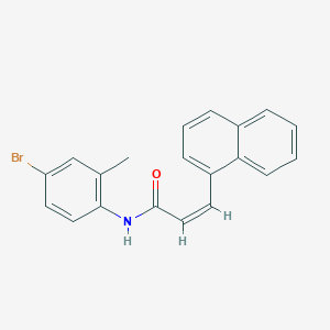 B2636753 N-(4-bromo-2-methylphenyl)-3-(1-naphthyl)acrylamide CAS No. 329779-59-1