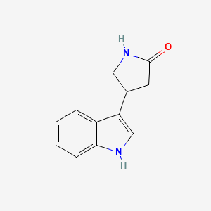 molecular formula C12H12N2O B2636761 4-(1H-indol-3-yl)pyrrolidin-2-one CAS No. 27008-33-9