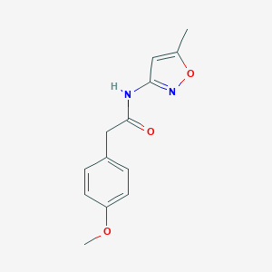 molecular formula C13H14N2O3 B263678 2-(4-methoxyphenyl)-N-(5-methyl-3-isoxazolyl)acetamide 