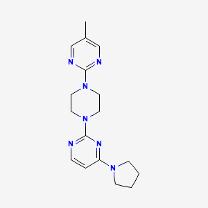 2-[4-(5-Methylpyrimidin-2-yl)piperazin-1-yl]-4-pyrrolidin-1-ylpyrimidine