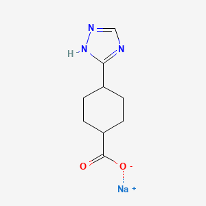 Sodium 4-(1H-1,2,4-triazol-5-yl)cyclohexane-1-carboxylate