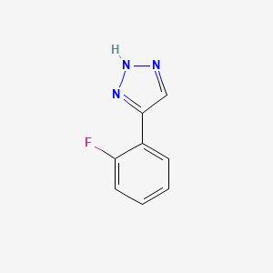 molecular formula C8H6FN3 B2636812 4-(2-Fluorophenyl)-1h-1,2,3-triazole CAS No. 369363-56-4