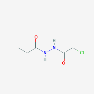 molecular formula C6H11ClN2O2 B2636869 N'-(2-chloropropanoyl)propanehydrazide CAS No. 1311317-37-9