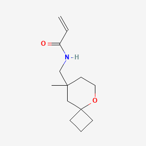 molecular formula C13H21NO2 B2636881 N-({8-methyl-5-oxaspiro[3.5]nonan-8-yl}methyl)prop-2-enamide CAS No. 2224336-56-3
