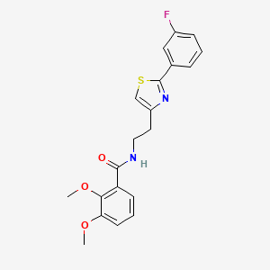 molecular formula C20H19FN2O3S B2636947 N-{2-[2-(3-fluorophenyl)-1,3-thiazol-4-yl]ethyl}-2,3-dimethoxybenzamide CAS No. 933230-62-7