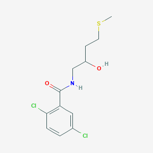 molecular formula C12H15Cl2NO2S B2636962 2,5-dichloro-N-[2-hydroxy-4-(methylsulfanyl)butyl]benzamide CAS No. 2320213-91-8