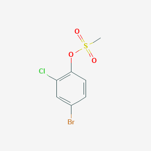 molecular formula C7H6BrClO3S B2637016 4-Bromo-2-chlorophenyl methanesulfonate CAS No. 15148-98-8