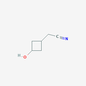 molecular formula C6H9NO B2637044 2-(3-Hydroxycyclobutyl)acetonitrile CAS No. 2091611-11-7